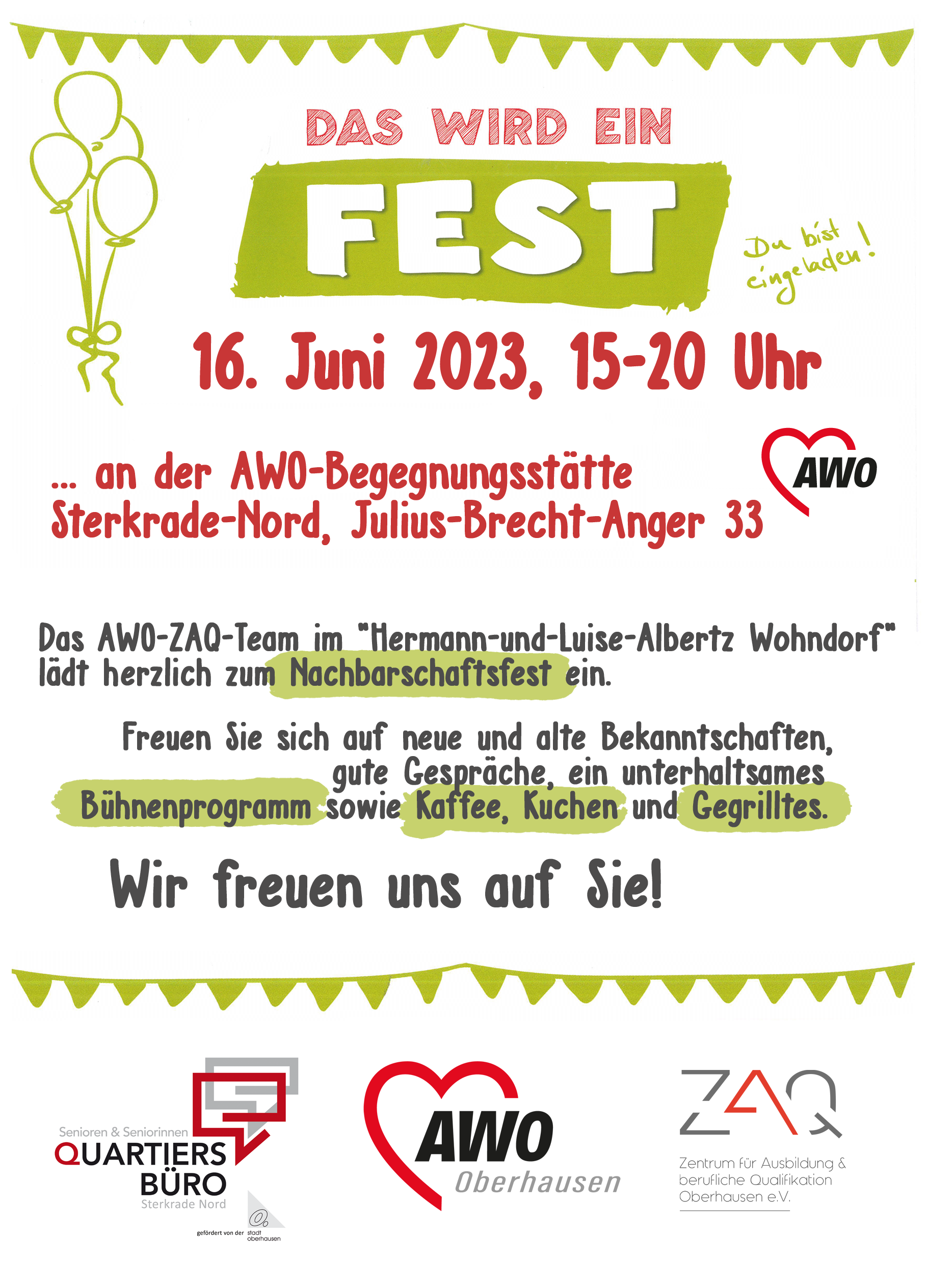Nachbarschaftsfest 2023 Plakat