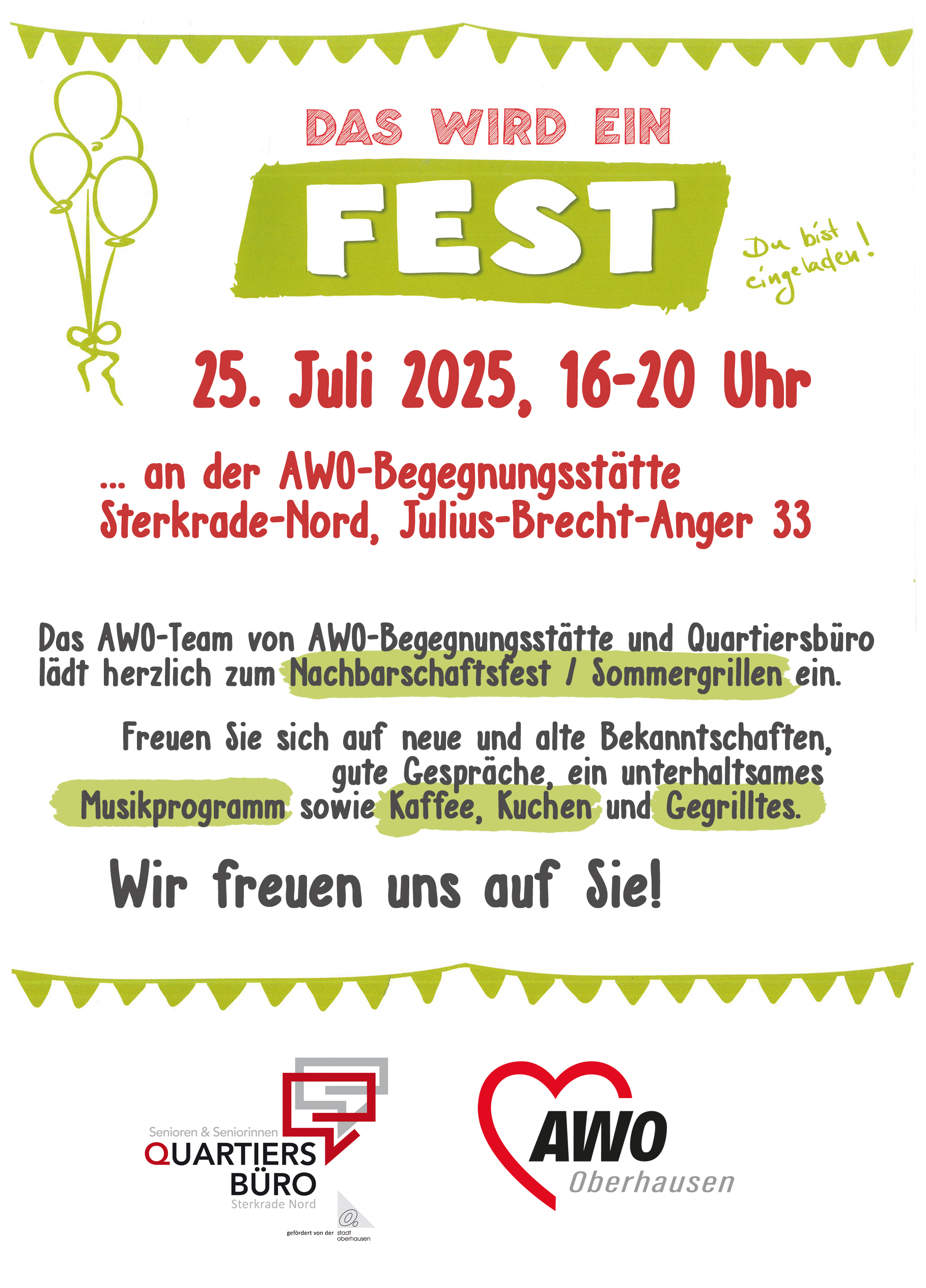 Nachbarschaftsfest 2025 Plakat